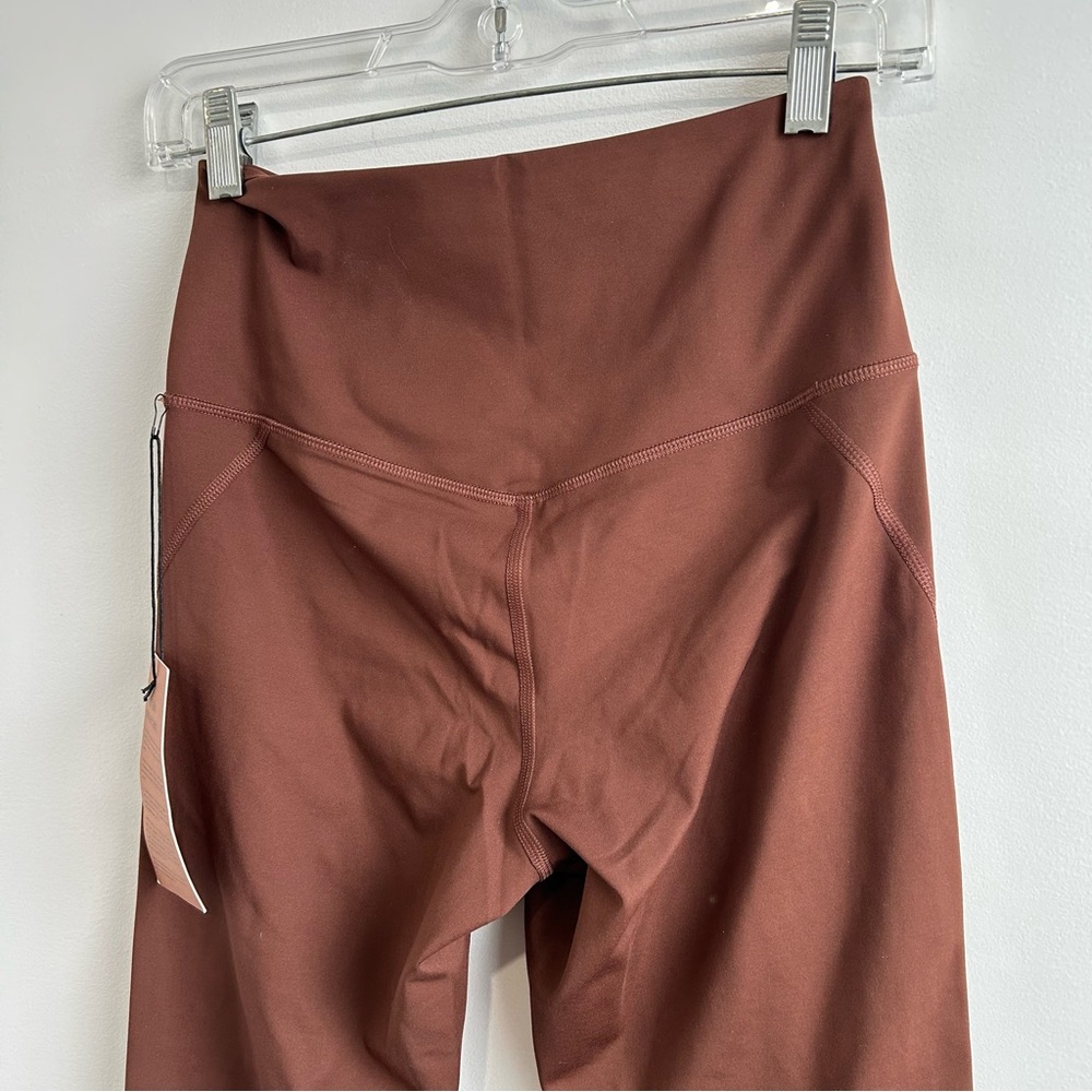 Nwt Girlfriend Collective Brown Pocket Leggings High Rise 7/8 Size‎ Medium - Picture 7 of 11